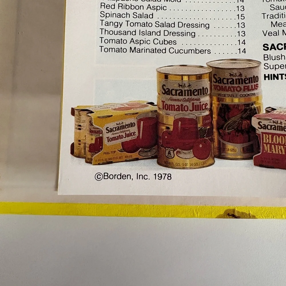 New Idea Cookbooks Vintage Borden Cookbook - Yellow & Green 1970s Style